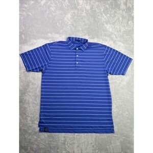 Turtleson Polo Shirt Mens XL Purple Stripe Golf Stretch